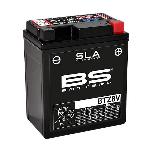 BSバッテリー バイク用バッテリー SLAバッテリー ホンダ CB250R/ABS MC52 CBF250NJ/NAJ/NAK 250cc BTZ8V 2輪