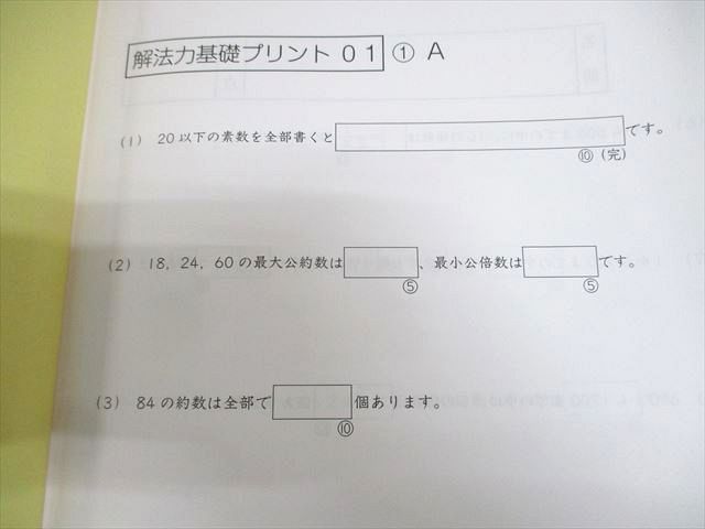 WA12-145 SAPIX 小6 SS特訓 算数 サンデーサピックス 解法力01〜14 