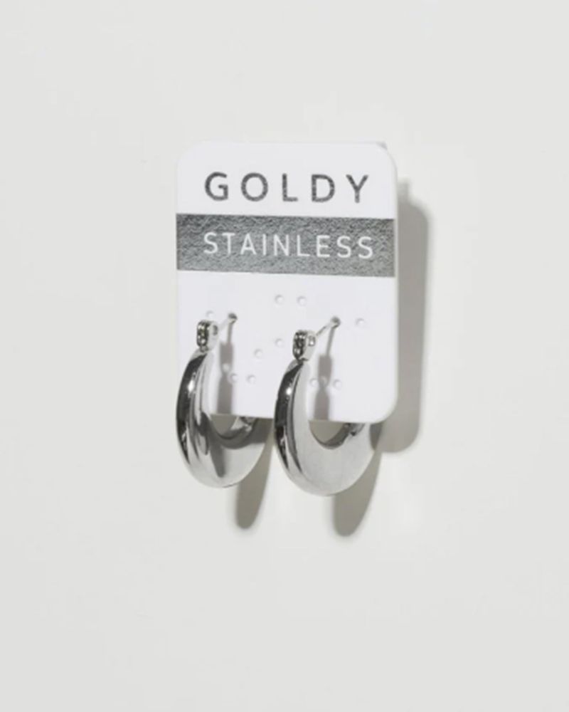 GOLDY/ゴールディ/クレッセント フープ ステンレス ピアス/アクセサリー/1240812