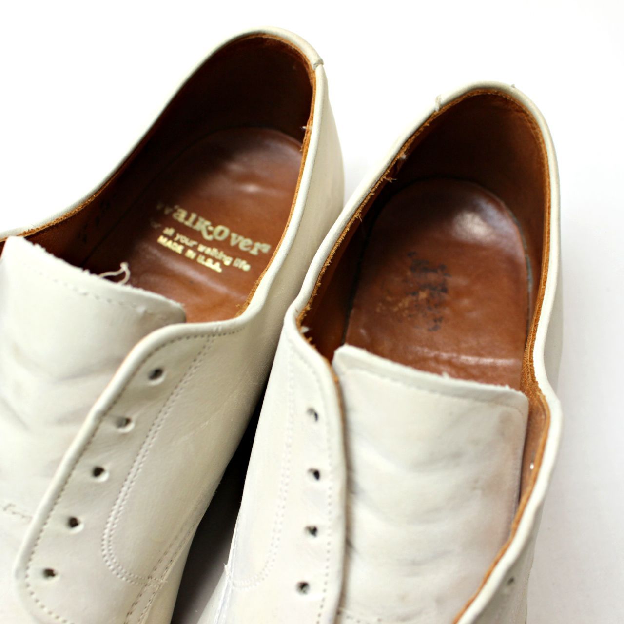 ビンテージ USA製 WALKOVER ホワイトバックス US12/30cm ウォーク