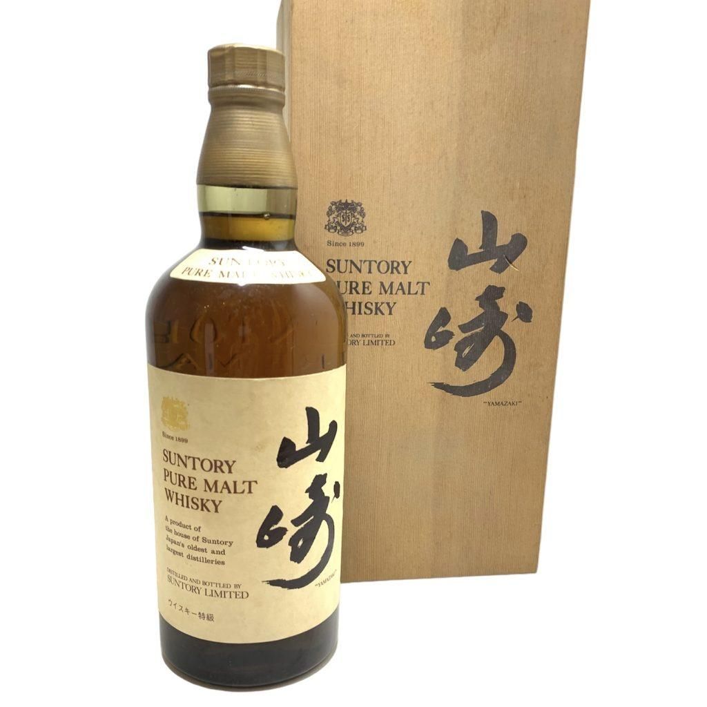 旧ラベル　山崎 12年 ピュアモルト ウイスキー 750mL サントリー 福島県内発送【古酒】 SUNTORY WHISKY 山崎 12年 ピュアモルト