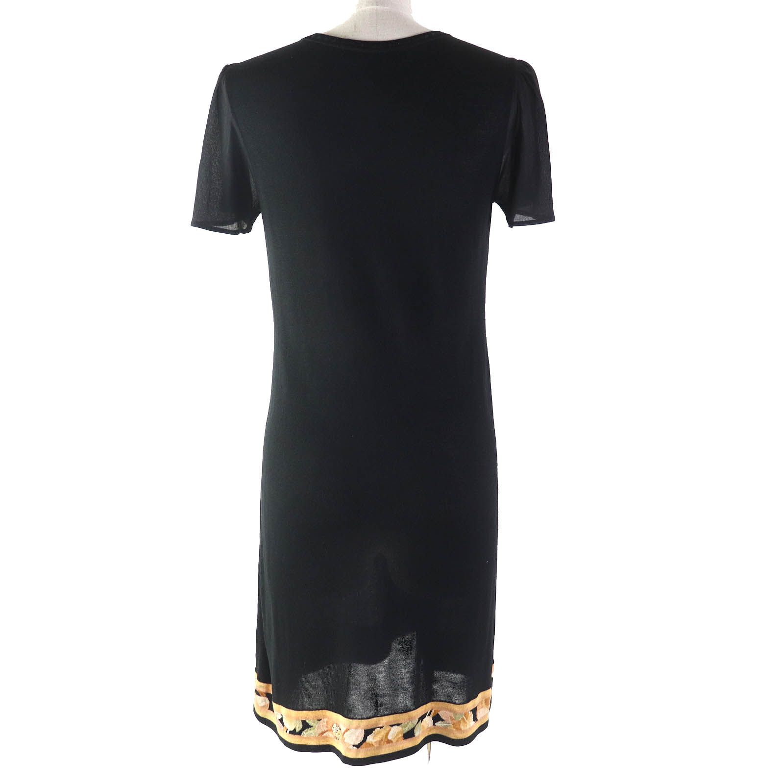 LEONARD FASHION 半袖ニットワンピース