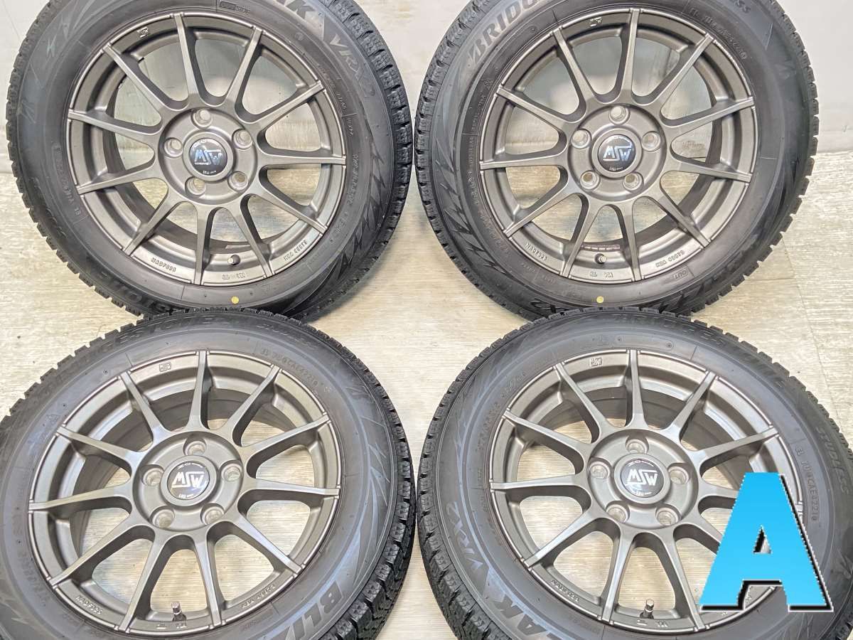 175/65R15  nブリヂストン ブリザック VRX2 n　 OZ MSW85 n15x6.0 45 112-5穴 n中古タイヤ スタッドレスタイヤ ホイールセット 4本セットn w15241105602