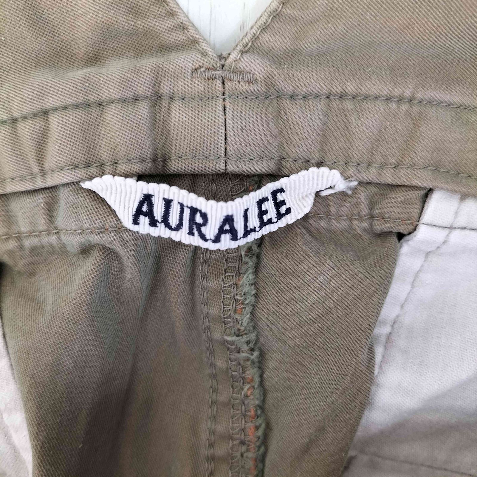 オーラリー AURALEE Finx Chambray Gabardine Wide Shorts メンズ JPN