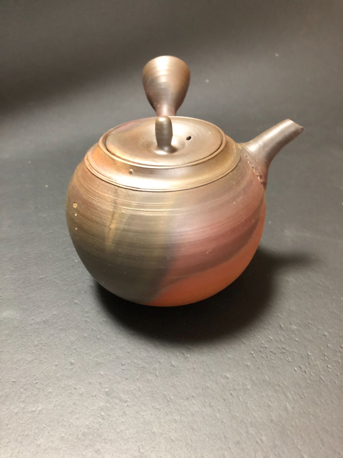 焼き締め煎茶急須 煎茶道具 急須 茶注 在銘 焼き締め 共箱 (c72202) - メルカリ