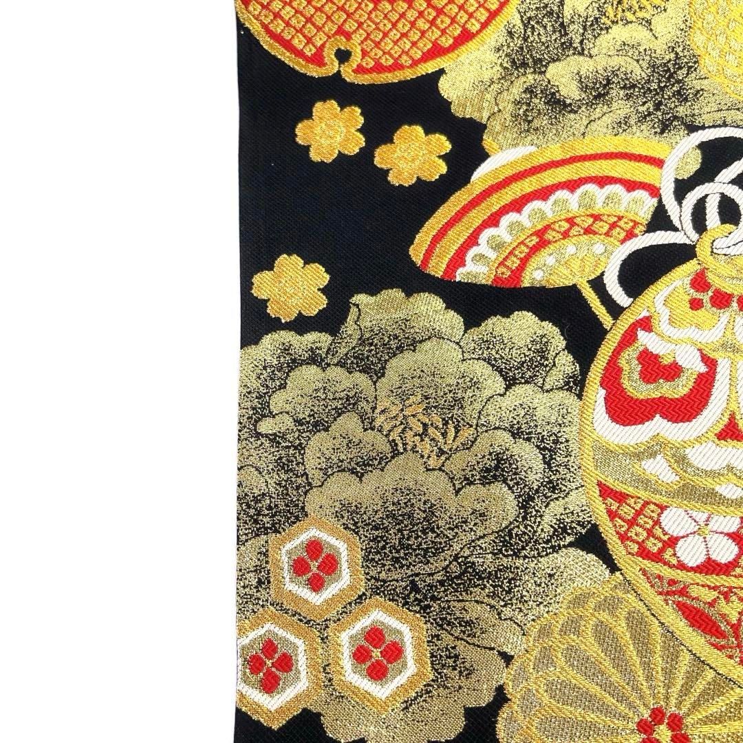 振袖帯　鈴　菊花　牡丹　着物　035a d 振袖帯 鈴 菊花 牡丹 着物 035a d - メルカリ