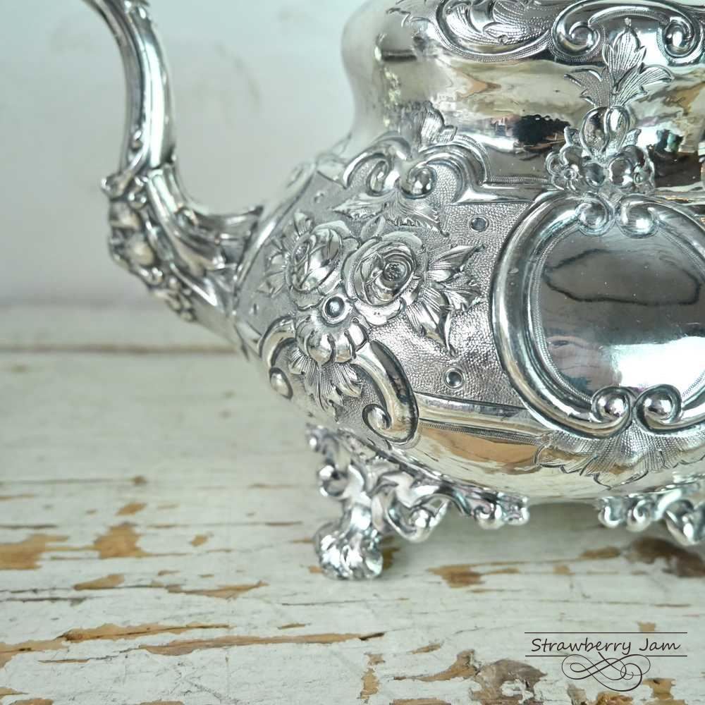 L3705-548 英国アンティーク シルバープレート シルバー ポット ティー