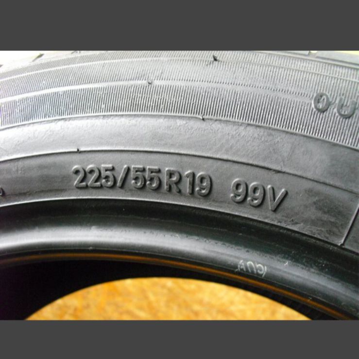 A-2778)本州送料無料 バリ山 225/55R19 1本 トーヨー 中古タイヤ