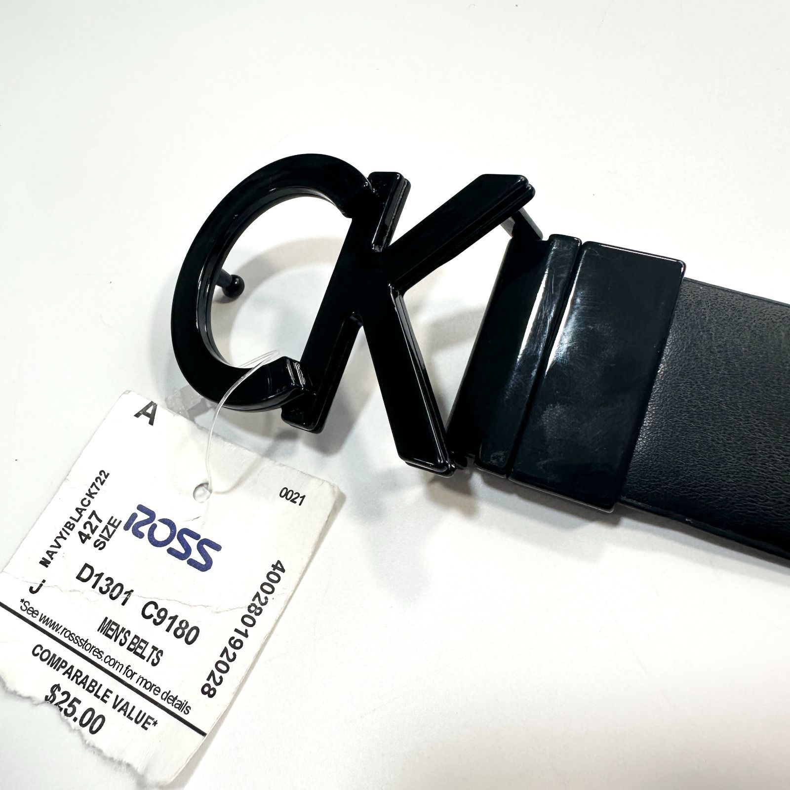 カルバンクライン CK ロゴ バックル ベルト XL メンズ - メルカリ