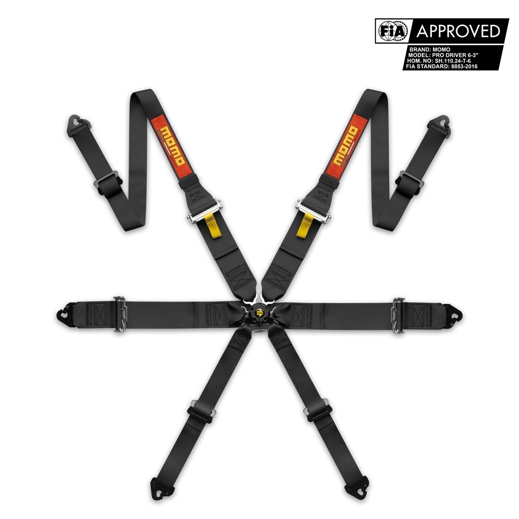 ＭＯＭＯ ６点式シートベルト ブラック