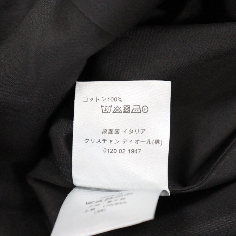 Dior HOMME (ディオールオム) 17SS BEE刺繍 比翼ボタン 長袖シャツ