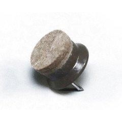 5営業日で発送 光 打込フェルト ブラウン 19mm丸 入数200