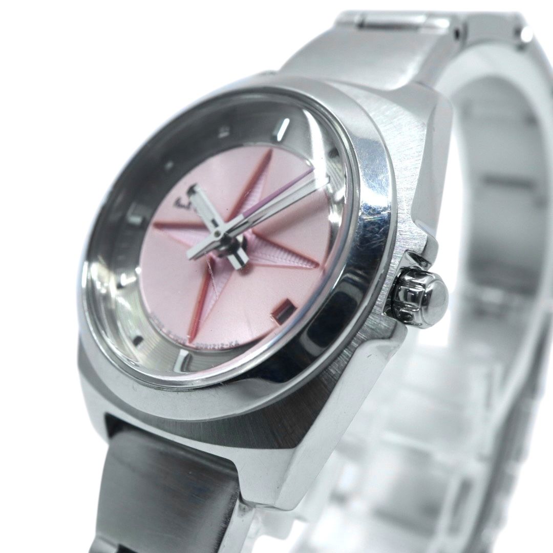 電池交換済 ポールスミス 腕時計 1016-S060753 レディース クオーツ ピンク スターダイヤル アナログ 10気圧防水 シルバー ブレスレットウォッチ フェミニン エレガント カジュアル クリーニング済み G2