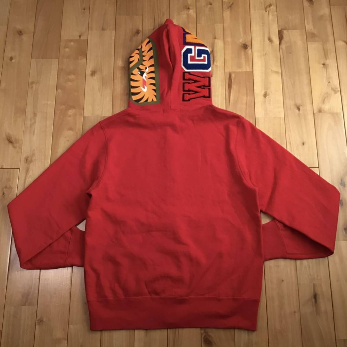 ☆蓄光☆ WGM シャーク パーカー Lサイズ Red shark full zip hoodie a 