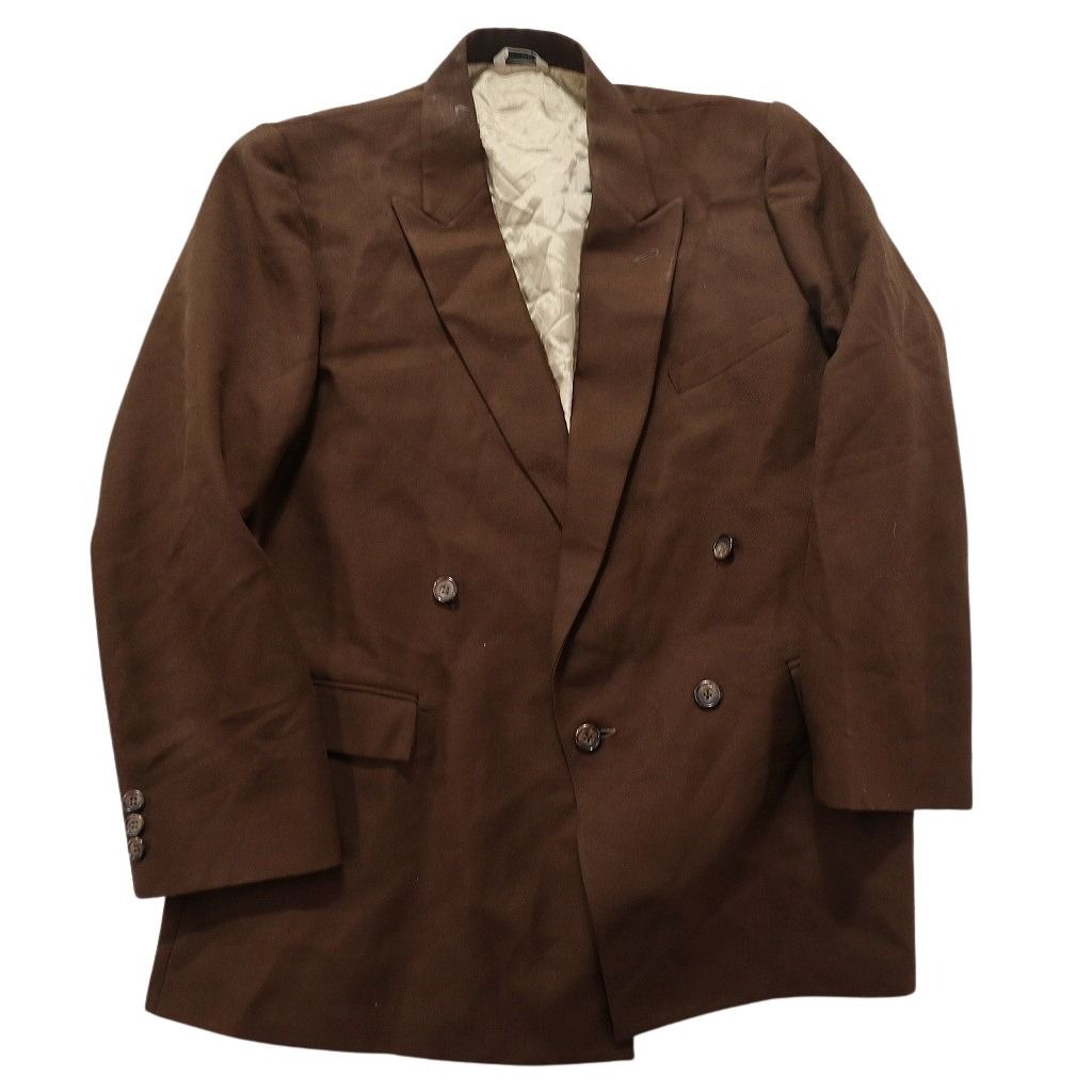 DOLCE&GABBANA テーラードジャケット -(L位) 黒(ストライプ) 【古着  