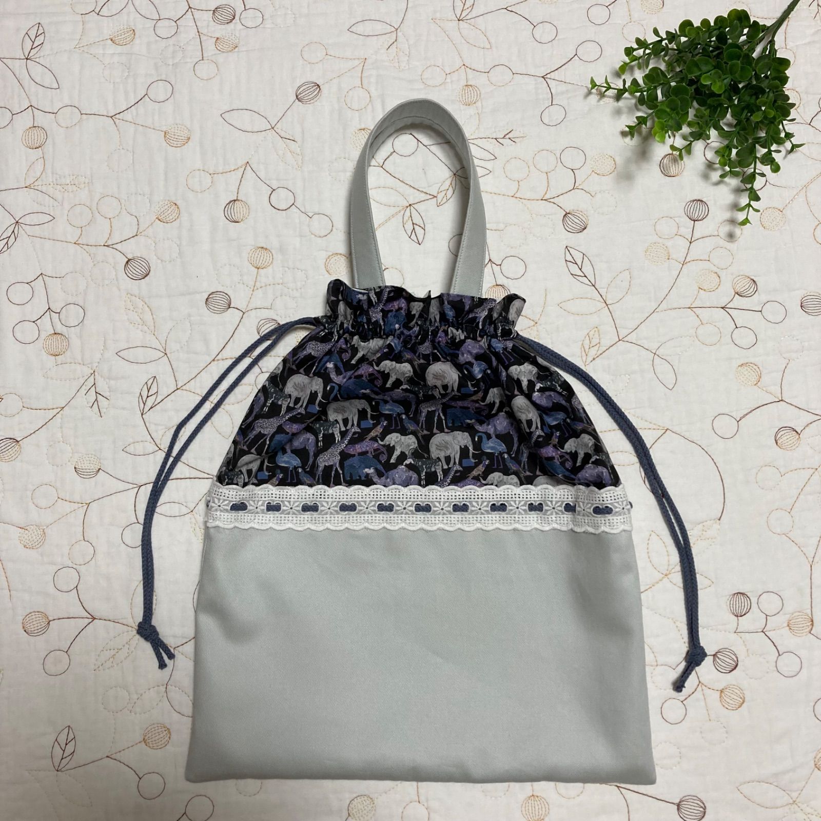 ハンドメイド　入園入学グッズ　3点セット　リバティ　キューフォーザズー リバティ ハンドメイド 入園入学グッズ 3点セット キューフォー