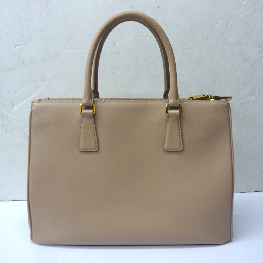 プラダ ショルダーバッグ 2Way ハンドバッグ サフィアーノ ガレリア ピンクベージュ系 Ft613451 中古 SAFFIANO LUX ガレリア 2WAY ハンドバッグ サフィアーノレザー ピンク