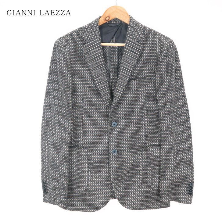 GIANNI LAEZZA ジャンニラエッツィアテーラードジャケットネイビー48 アウトレット】【正規品】GIANNI LAEZZA ジャンニラエッツィア