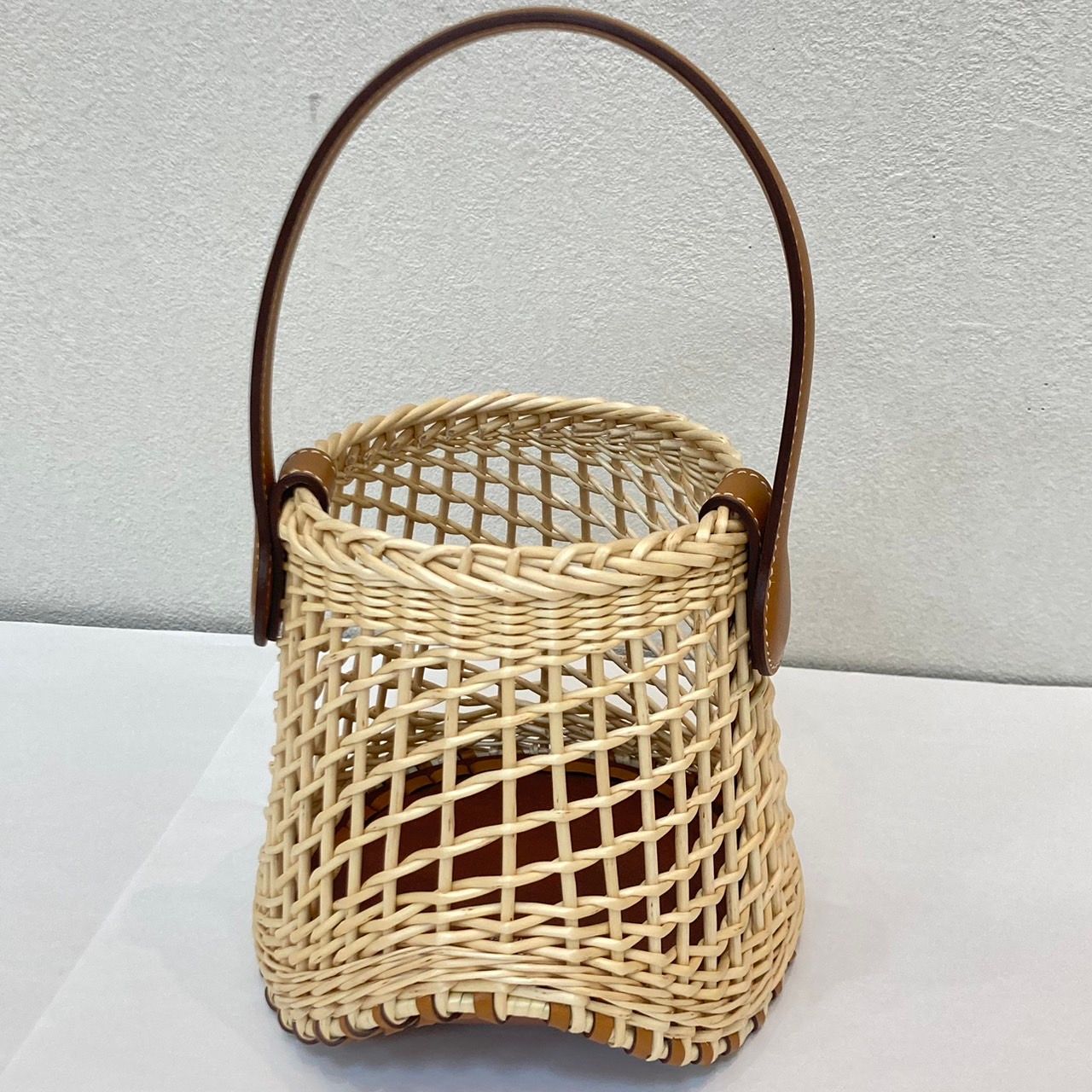 ◇ HERMES エルメス サボ ピクニック SABOT WICKER かごバッグ B刻印 