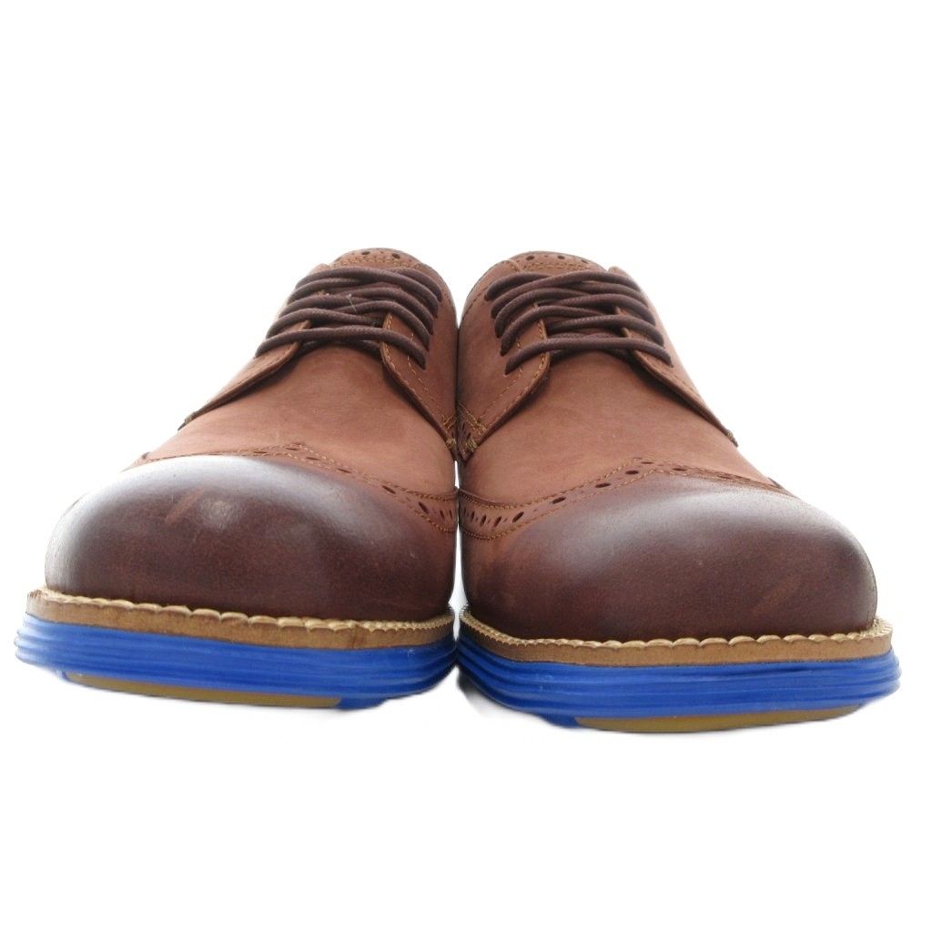コールハーン COLE HAAN ORIGINAL GRAND WING OX レザーシューズ 革靴 7.5 茶 ブラウン ヌバック ウィングチップ |AE KIN-KAAI_COM