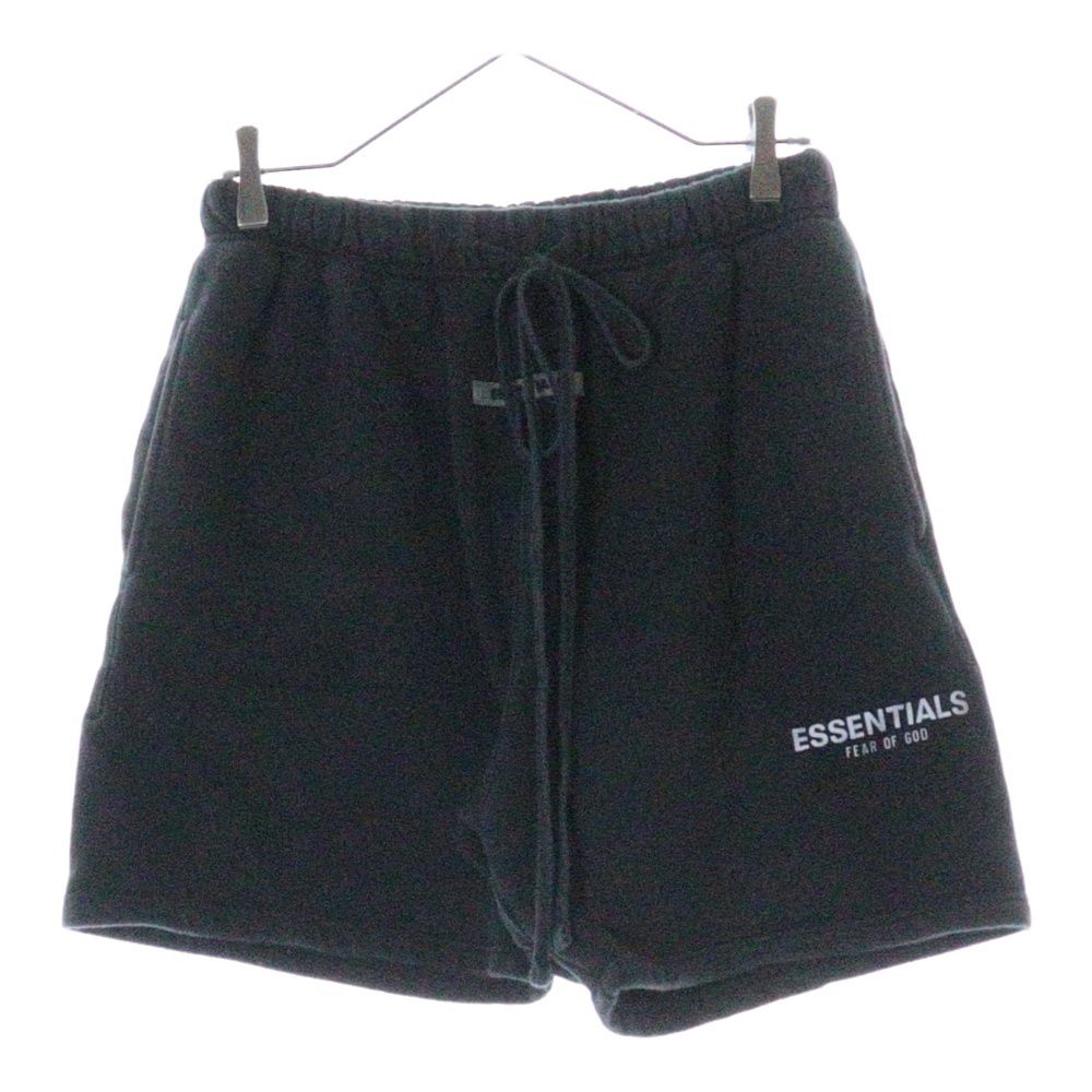 FOG Essentials ラバーロゴハーフパンツ ショーツ ブラック FEAR OF GOD ESSENTIALS (フィアオブゴッド エッセンシャルズ
