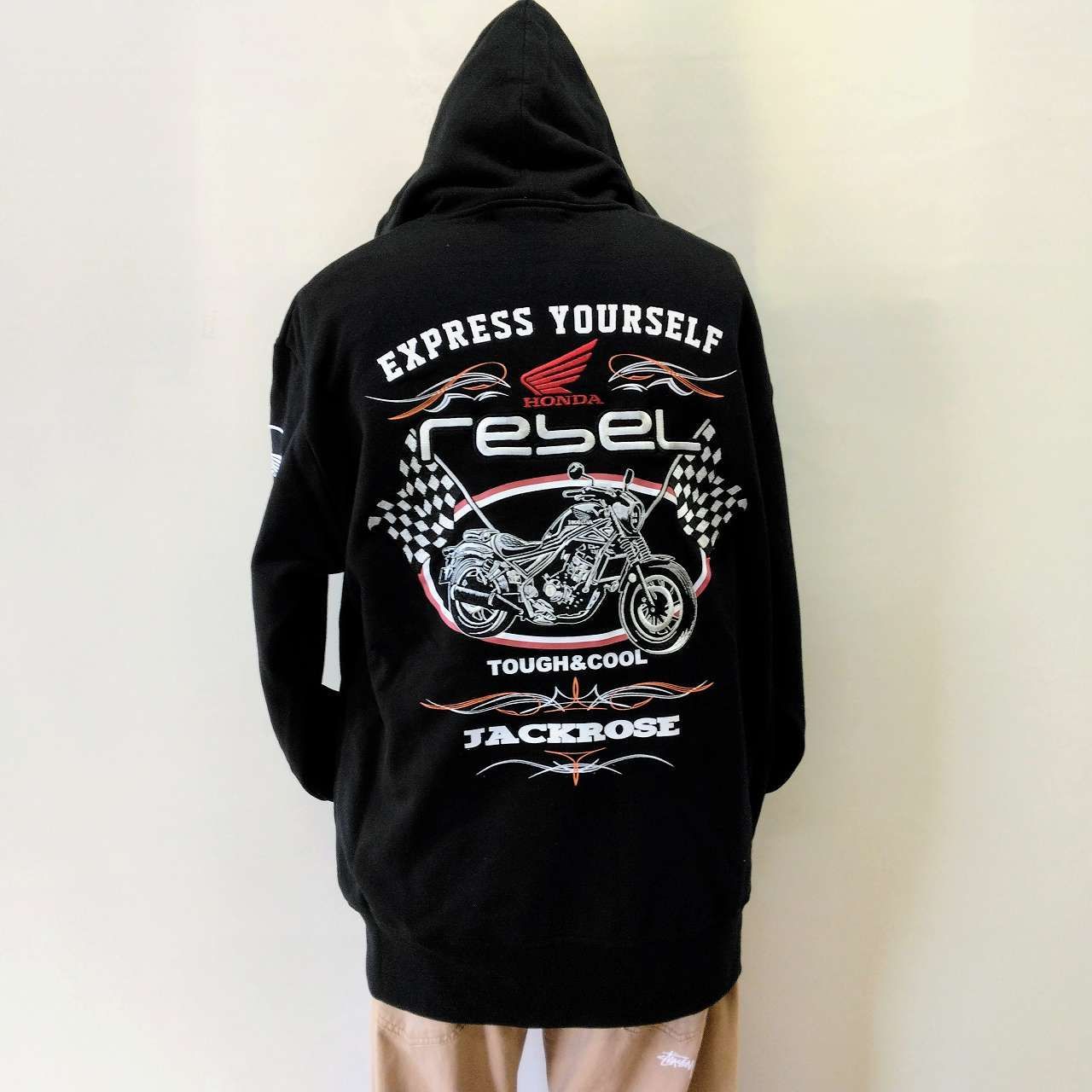JACK ROSE  HONDAコラボ　パーカー　黒　L　XL