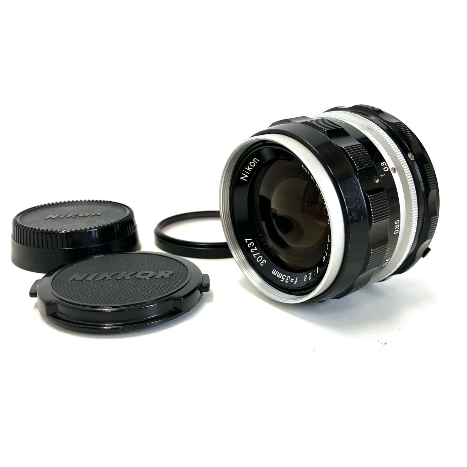 758249】 Nikon NIKKOR-S Auto 35mm f2.8 ニコン レンズ 美品 - イー