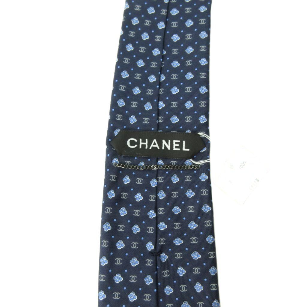 ★ CHANEL シャネル　ネクタイ　ブルー　ココマーク　総柄　現行品 楽天市場】CHANEL シャネル ネクタイ タイ ストライプ ロゴ
