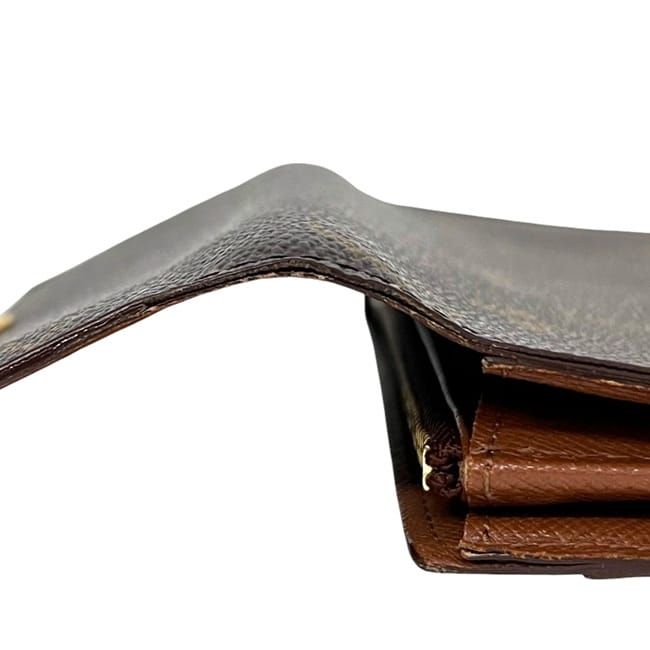 【美品】ルイヴィトン モノグラム ポルトモネ　クレディ　 二つ折り長財布 茶 ルイ ヴィトン 二つ折り 長財布 ポルトモネ クレディ ブラウン