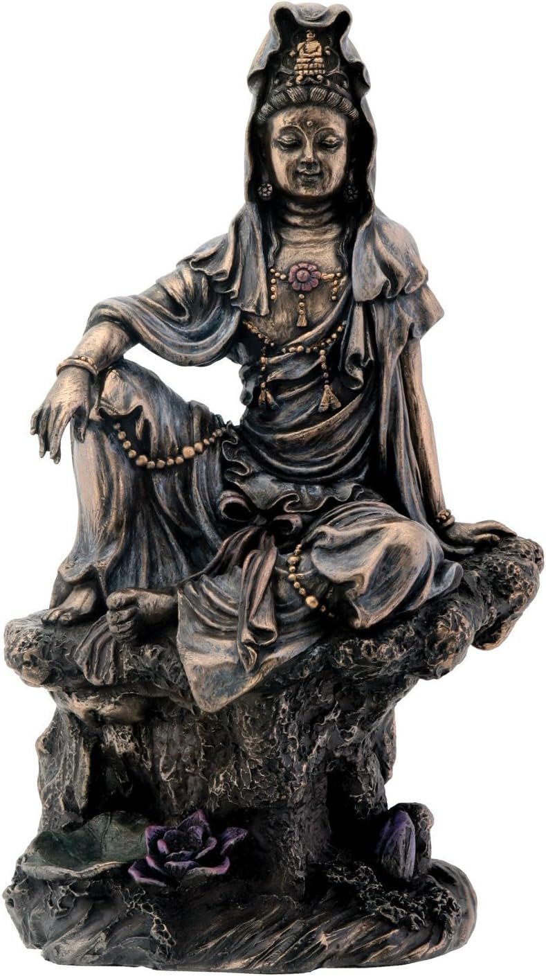 極上　和彫　在銘　聖観世音像　高さ25cm 417g 東K8-0211☆2F 観音様 観世音菩薩立像 極上彫り 高級天然ツゲ 木彫り 観音仏像 12cm