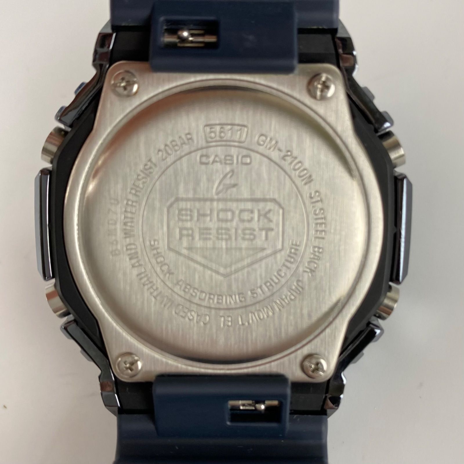 美品】カシオ G-SHOCK ジーショック 2100シリーズ クォーツ ネイビー 