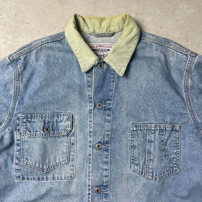 90年代 チュニジア製  Levi's リーバイス 70665 デニムカバーオール ブデニムジャケット メンズ2XL相当 90年代 チュニジア製 Levi's リーバイス 70665 デニムカバーオール ブ