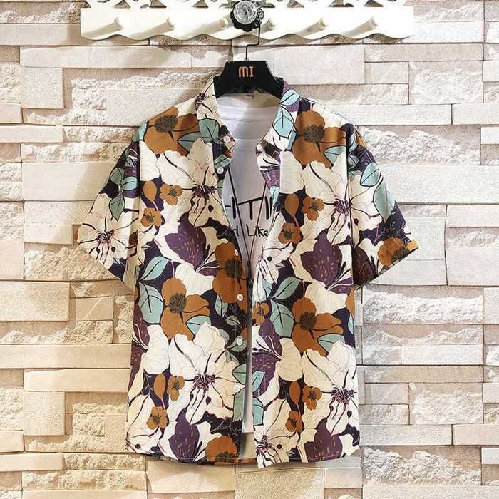 アロハシャツ メンズ シャツ 半袖シャツ 花柄 総柄シャツ