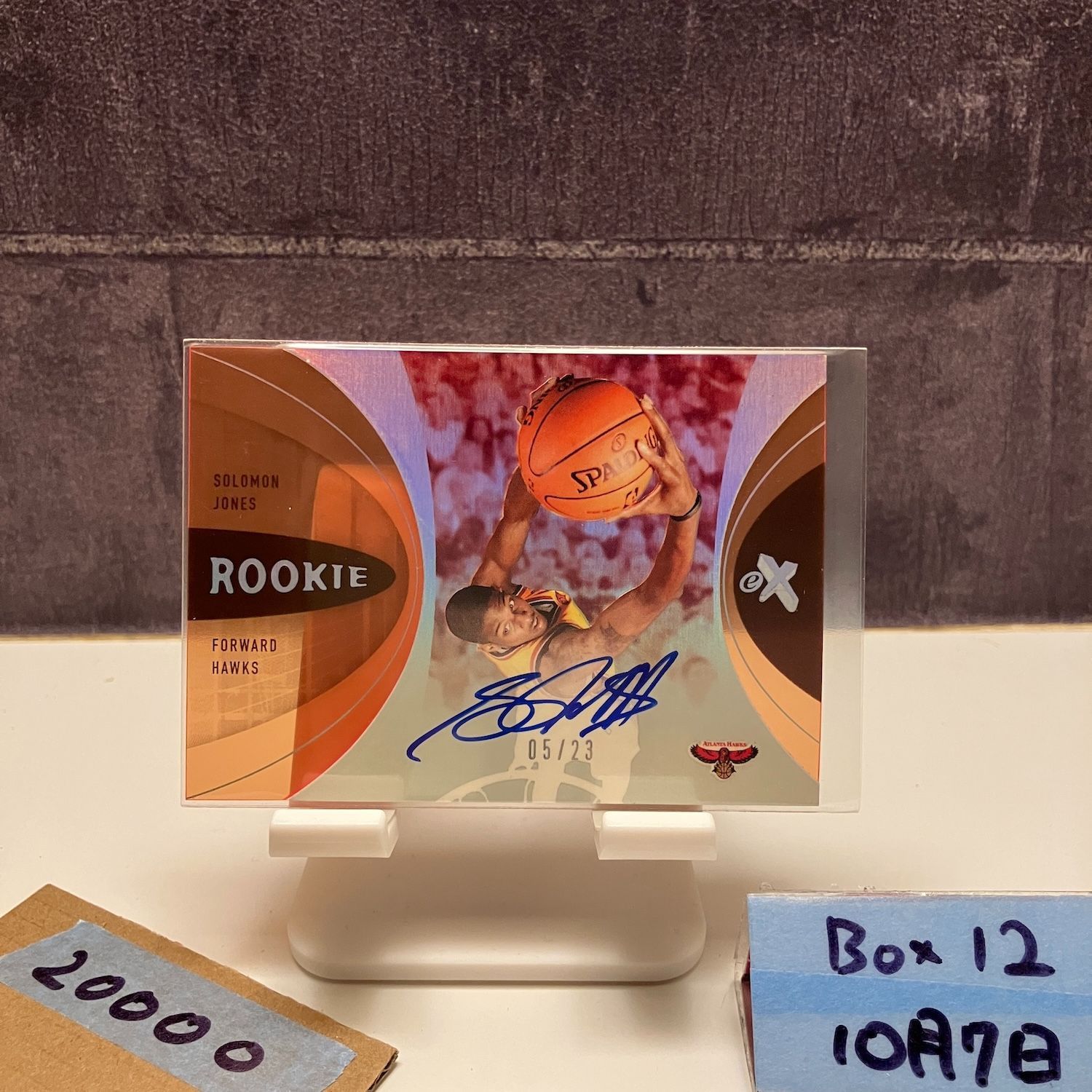 2006-07 Fleer EX Solomon Jones 05 23 直筆サインカード Atlanta Hawks RC ルーキー Rookie カード