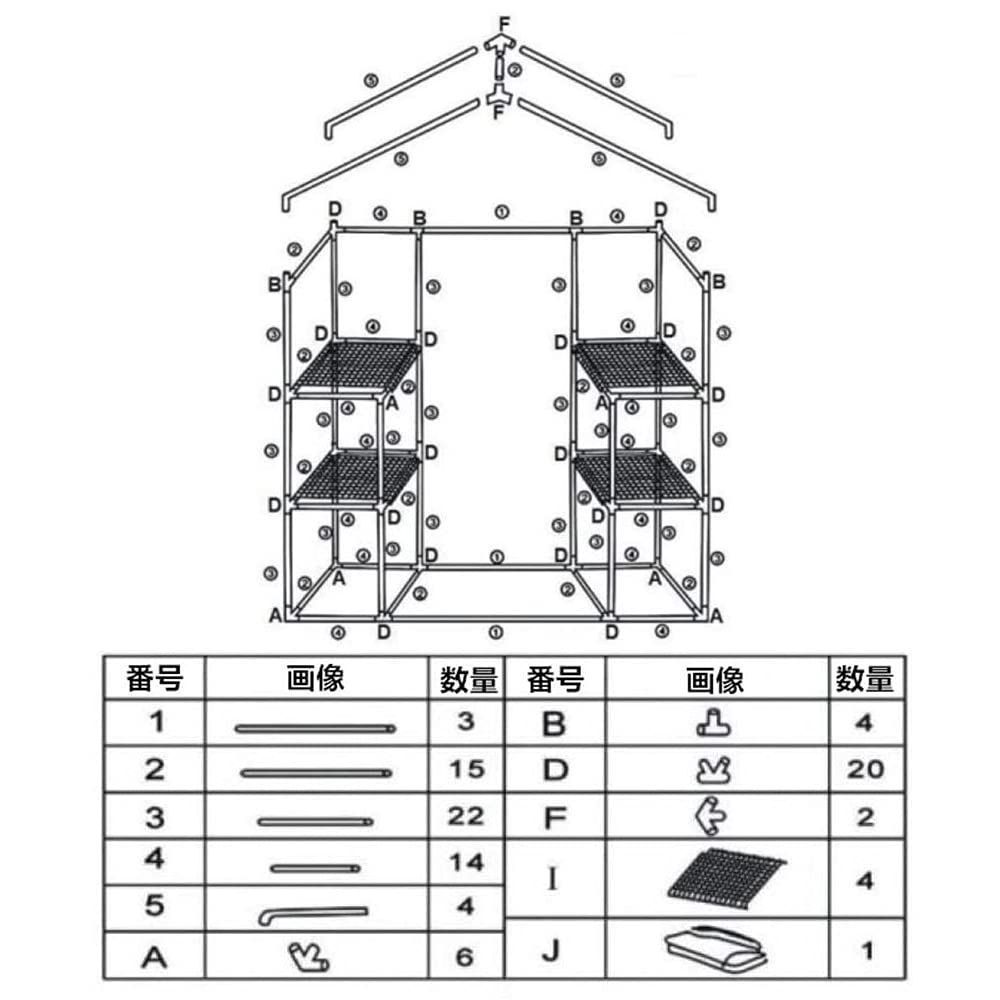 在庫処分】T､T－SUN ビニール温室 PVCビニールハウス ガーデン温室