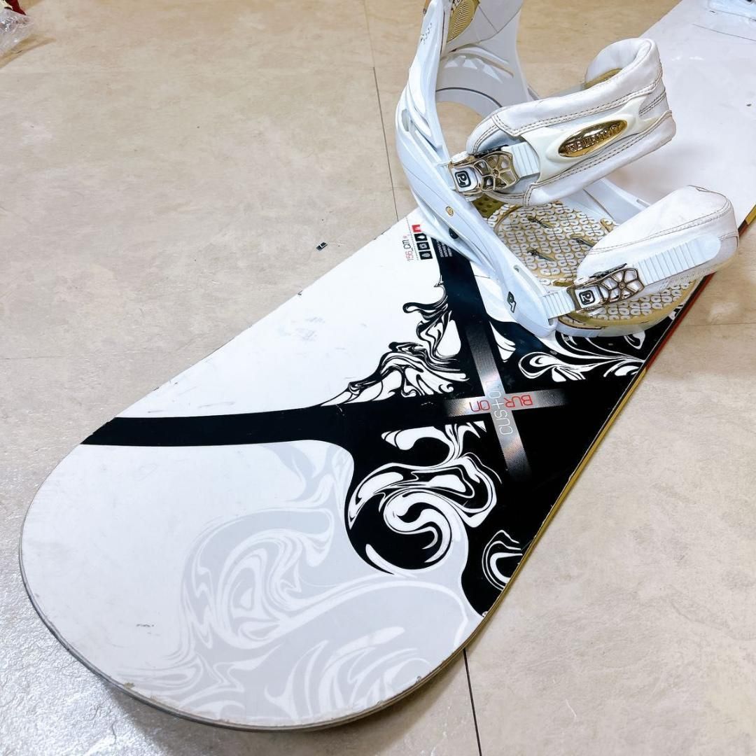 【初心者おすすめ 】 Burton カスタム　スノーボード　セット 144cm 初心者おすすめ 】 Burton カスタムスノーボードセット 144cm