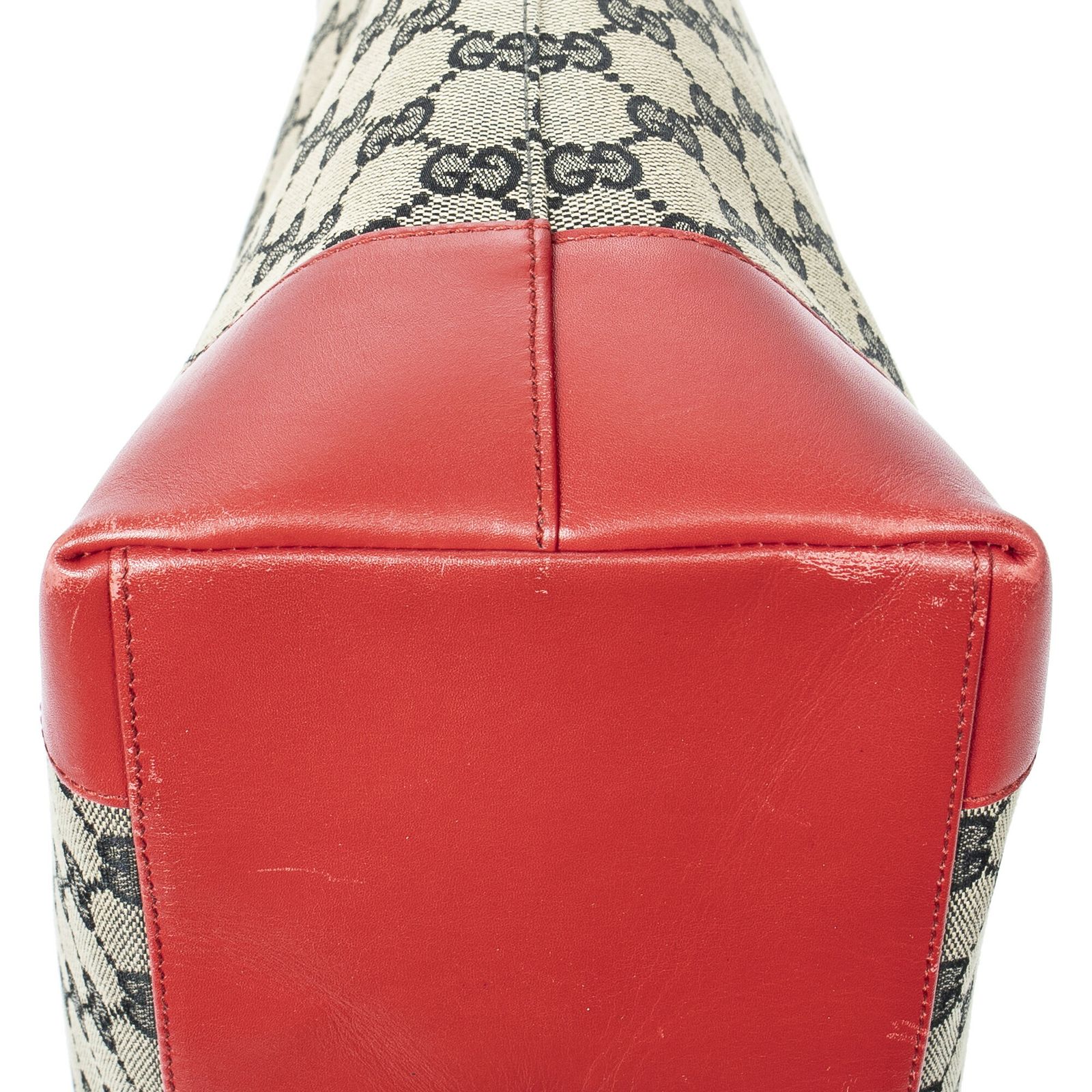 ショッピングトート赤 黒