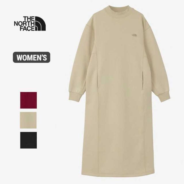 ザ ノース フェイス ワンピース レディース THE NORTH FACE NTW82436 BETTER TERRY ONEPC ベターテリーワンピース 裏起毛 ロングワンピース スウェット 240821