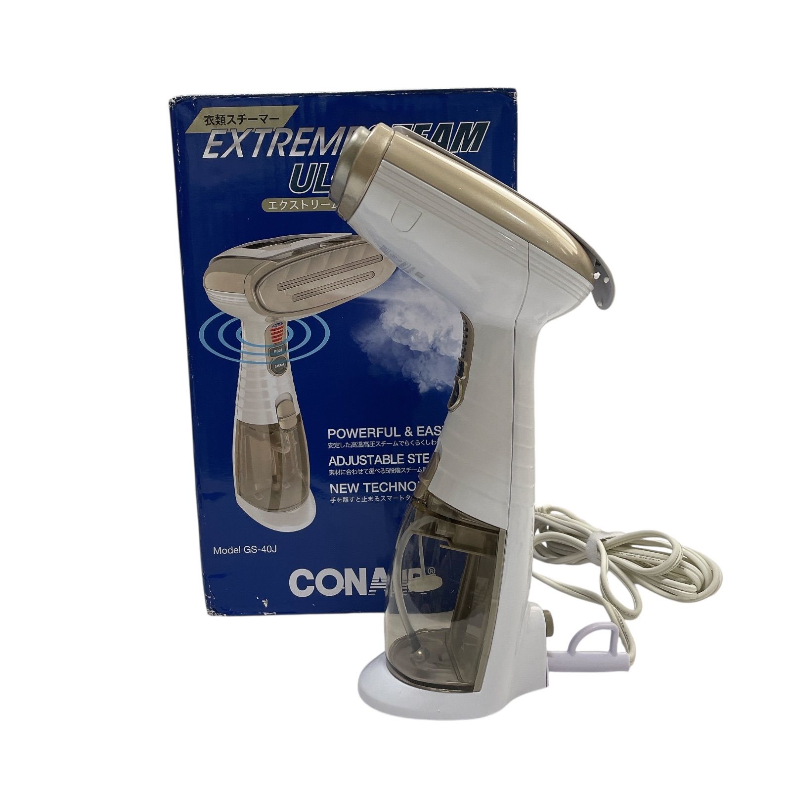 WJ25 コンエアー スチーマー エクストリームスチームウルトラGS-40J 高温高圧スチーム 衣類スチーマー