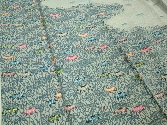 平和屋着物○訪問着 林淳一 霞破れ色紙吉祥文 暈し染め 金彩 正絹 逸品