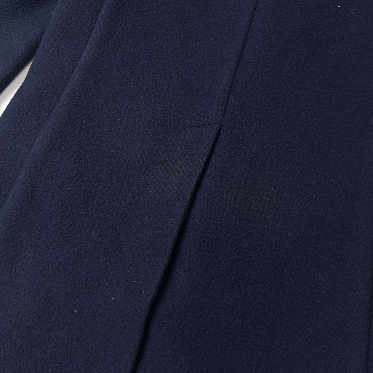 DANTON ダントン くるみボタン ウールモッサ ロングコート 40/ネイビー