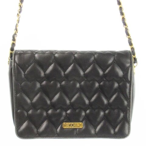 モスキーノ MOSCHINO ショルダーバッグ キルティングレザー 革