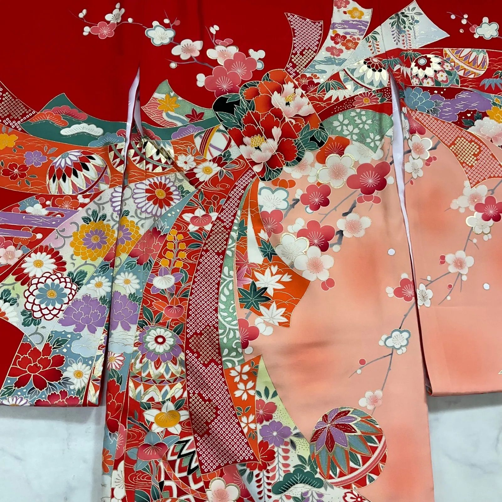 ◇kimono+one◇美品◇産着◇お宮参り◇正絹◇長襦袢付き◇子供