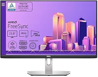 Dell フルHD 1080p IPS 超薄型ベゼルモニター HDMIポート 2個 内蔵スピーカー シルバー
