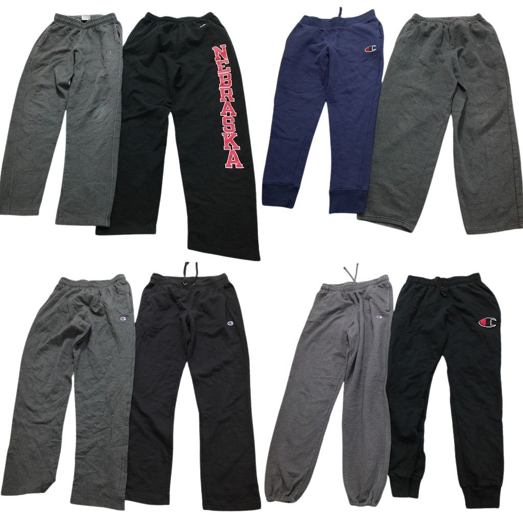 古着卸 まとめ売り チャンピオン スウェット パンツ 8枚セット メンズ Ｍ ワイド ジョガーパンツ ルームウェアー 古着 NC0826