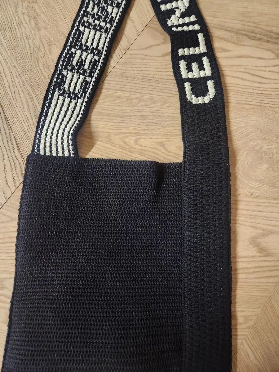Celine セリーヌ かぎ針編み 綿 コットン クロスバッグ