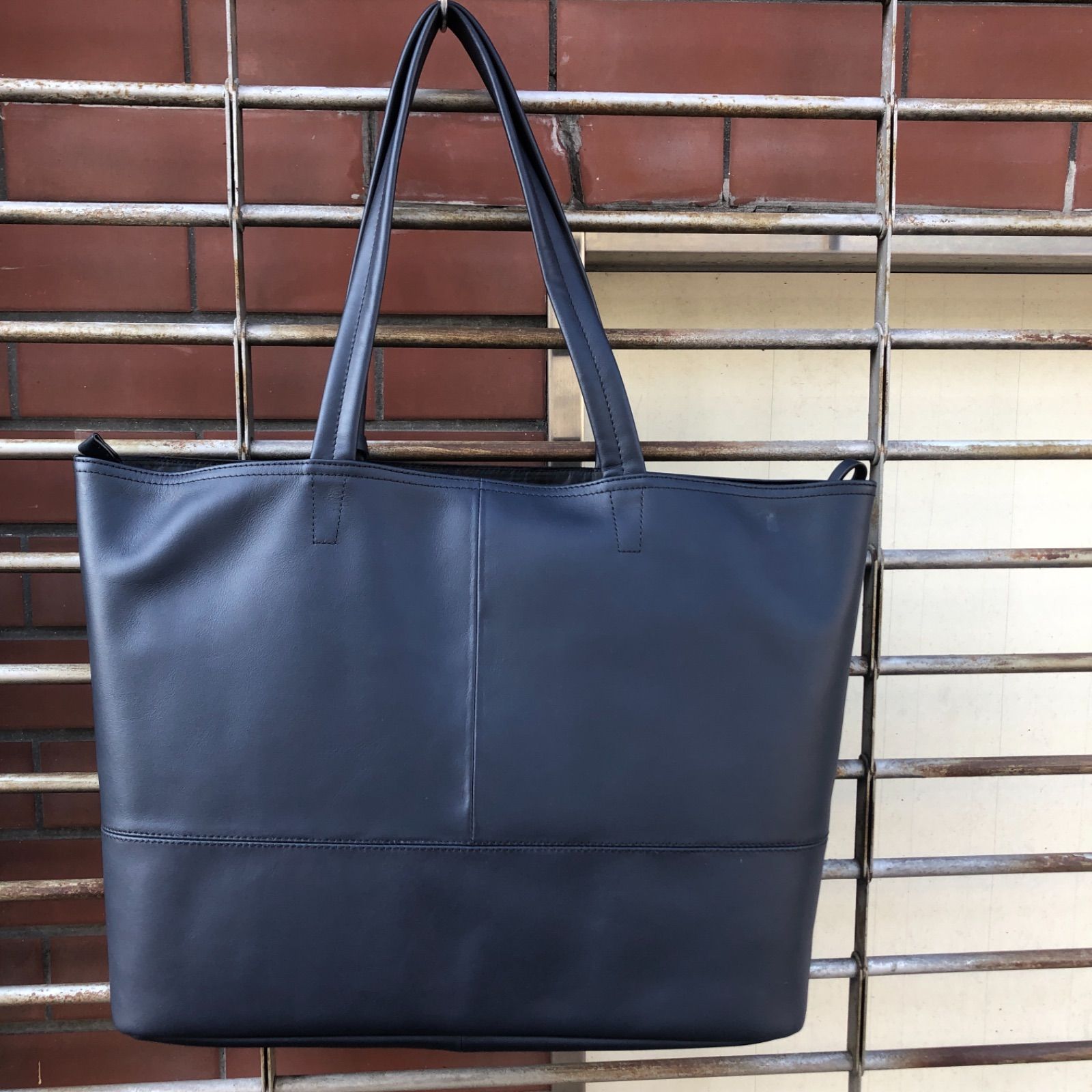 wise:ly「新品」【牛革】(本革)ビジネス、カジュアルトートバッグ 