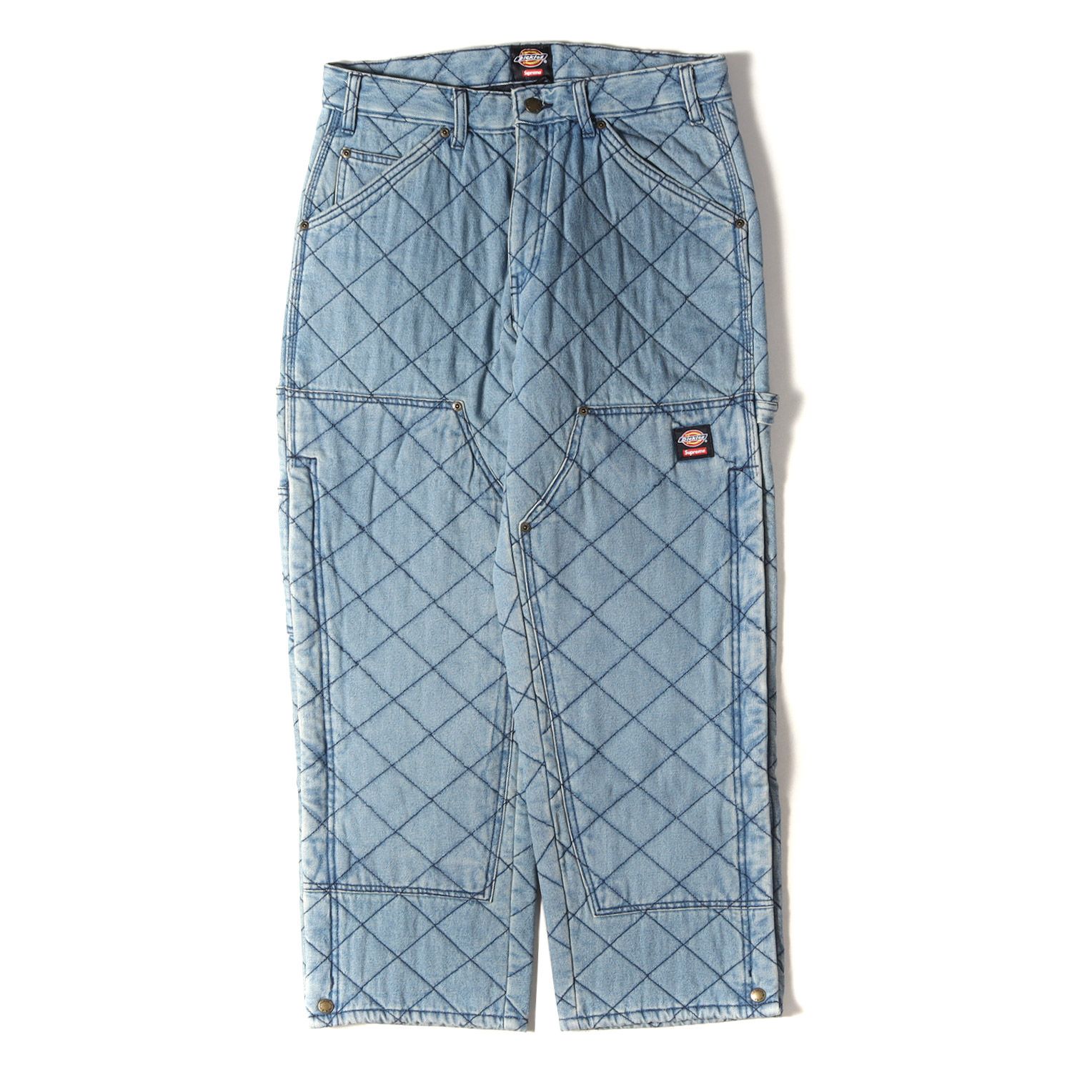 Supreme Dickiesキルティングダブルニーペインターパンツサイズ30