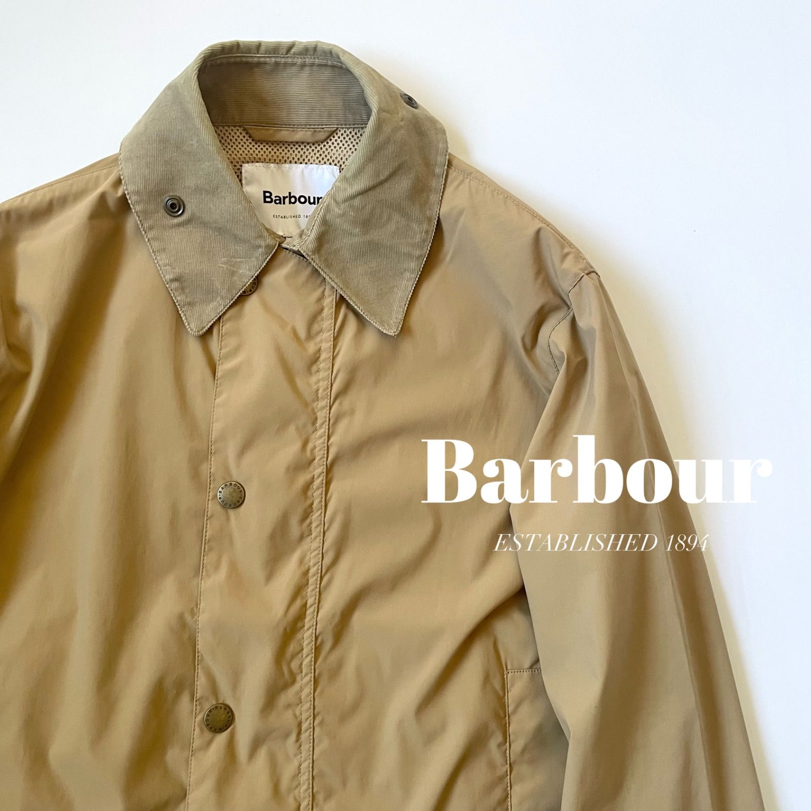 Barbour / SHIPS別注 BORDER ナイロン パッカブルコート - メルカリ
