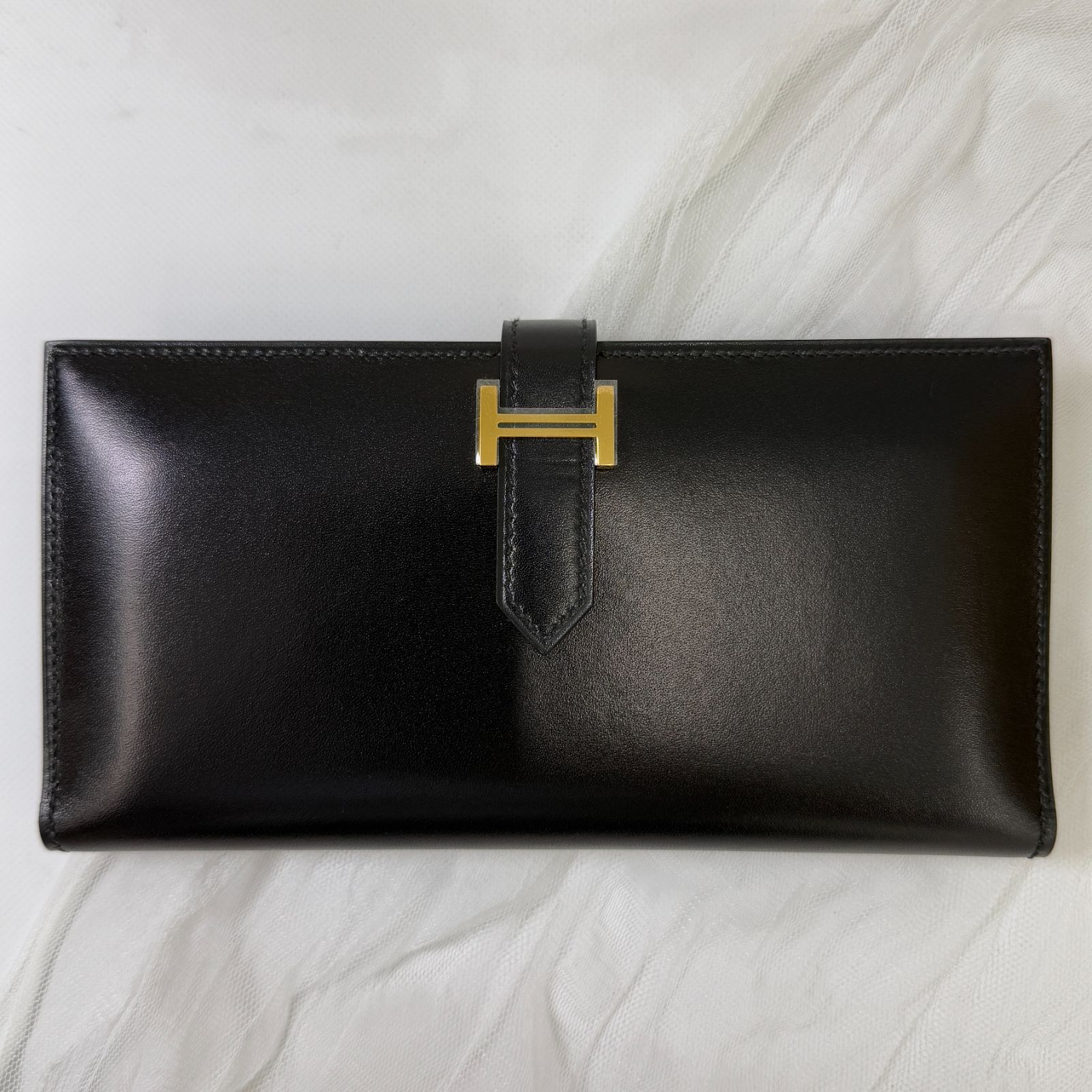 鑑定済み【 新品未使用 】エルメス 《 ベアン 》 ブラック